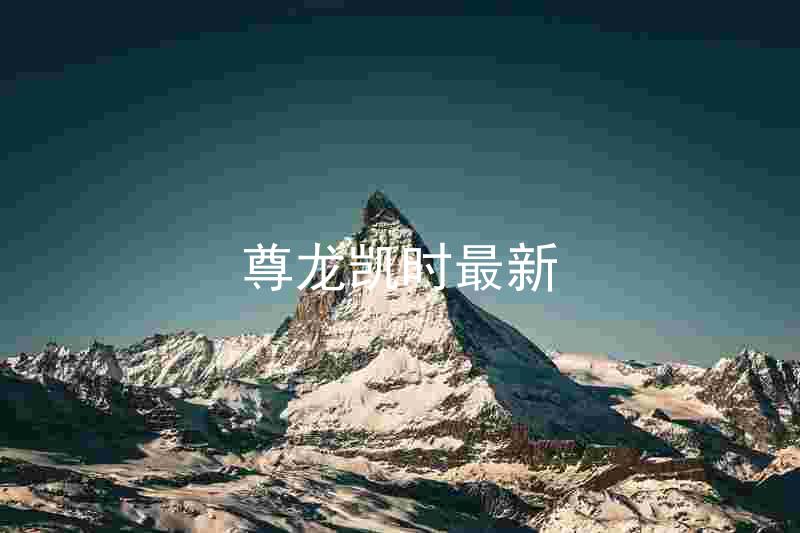 尊龙凯时最新